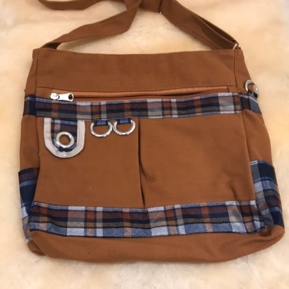 NWOT Brown Fabric Bag.
